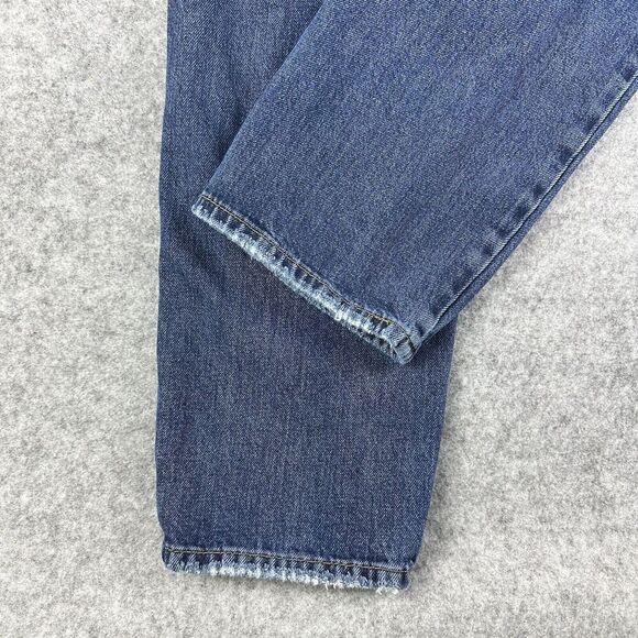 We The Free Jeans Womens 29 Relaxed High Rise Button Fly Straight Boho Grunge - Picture 9 of 15